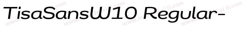 TisaSansW10 Regular字体转换